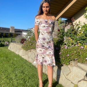 Floral Off-Shoulder Dress